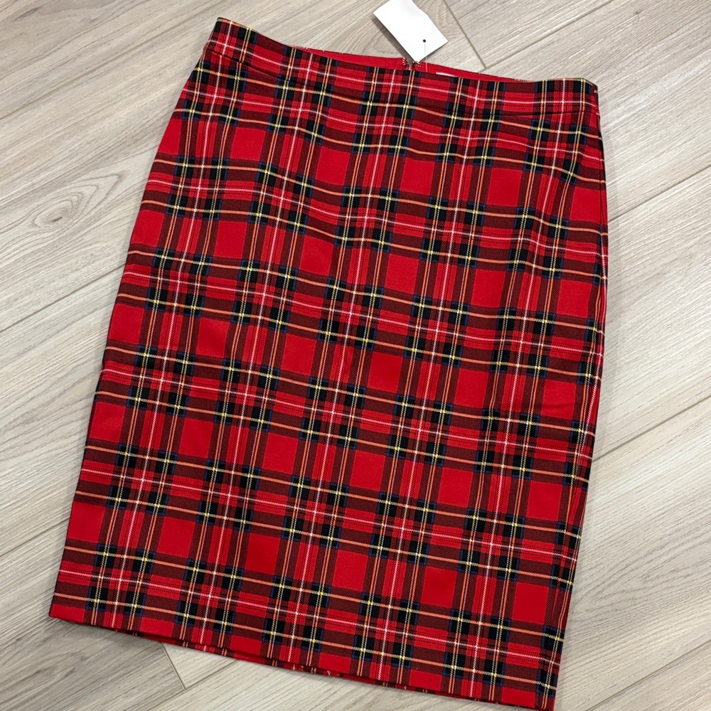 J. Crew holiday pencil shirt